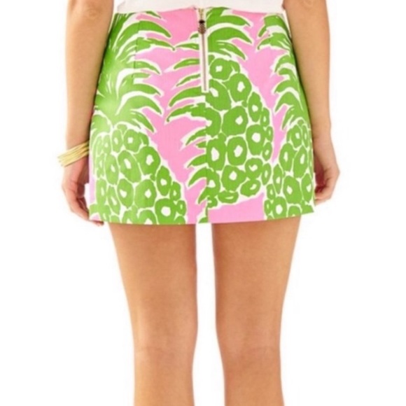 Lilly Pulitzer Tate Skirt in Pink Pout Flamenco Size 6 - Picture 3 of 5